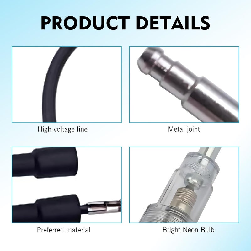 winterrock Spark Plug Tester, Inline Ignition Coil Tester, Spark Tester Small Engine for Check Ignition System, Universal Armature Diagnostic Detector Tool, for Cars, Motorcycle, Lawnmowers - Image 4